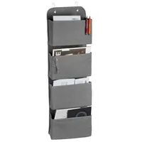 Relaxdays 4 x Hängeorganizer, 4 Fächer, Tür Organizer mit