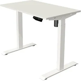 Kerkmann Move 1 elektrisch höhenverstellbarer Schreibtisch weiß rechteckig, T-Fuß-Gestell weiß 100,0 x 60,0 cm