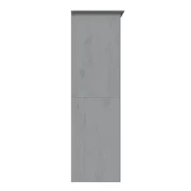 vidaXL Kleiderschrank BODO Grau 146x53,5x173 cm Massivholz Kiefer