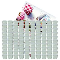 Mambocat 100er Set Sturzglas 230 ml Marmeladenglas Einmachglas Einweckglas