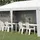 Outsunny Faltpavillon ca. 6 x 3 m Pavillon Partyzelt mit UV-Schutz, Seitenwänden