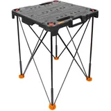 Worx WX066 Sidekick Arbeitstisch – Klappbarer Werktisch in Schwarz – Zum Schneiden & Fixieren unterschiedlicher Materialien – Lässt Sich mit weiteren Sidekick Tischen verbinden, 60x60