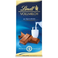 Lindt Schokolade Vollmilch | 100 g Tafel | Aus zartschmelzender Alpenvollmilch-Schokolade | Schokoladentafel | Schokoladengeschenk, 100g (1er Pack)