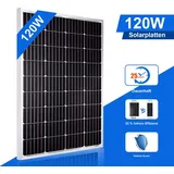 120W Solarpanel Solarmodul Mono Photovoltaik für Boot Wohnmobil Balkonkraftwerk 0% MwSt