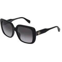 Michael Kors MK2183U Damen-Sonnenbrille Vollrand Eckig Acetat-Gestell, Schwarz