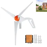 Windgenerator, 12v-windturbine, Stromgenerator Mit Mppt-regler — Ideal Für Wohnmobile, Wohnhäuser Und Landwirtschaftliche Betriebe (500 W, 3 Rotorblätter)