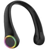 Amxcnoy Tragbarer Nackenventilator, Mini-usb-ventilator Ohne Rotorblätter, Leistungsstark Und Leise, Mit 4000-mah-akku, 3 Einstellbare Geschwindigkeitsstufen, Ideal Für Outdoor-aktivitäten, Camping, B
