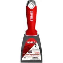 Level5 Profi Spachtel aus Edelstahl 3'/76mm weicher Griff 5-139 - Level5