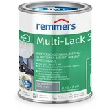 Remmers Multi-Lack 3in1 silbergrau (RAL 7001), 0,75 Liter, Wetterschutzfarbe, Metallschutzlack & Buntlack auf Wasserbasis für Holz, Metall & PVC