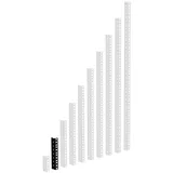 Adam Hall 61535B4, Regal-Schiene, schwarz Stahl, 102 g