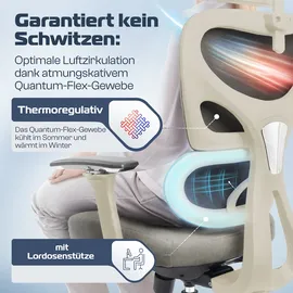 clouvou ProSeat Ergonomisch Creme-Weiß