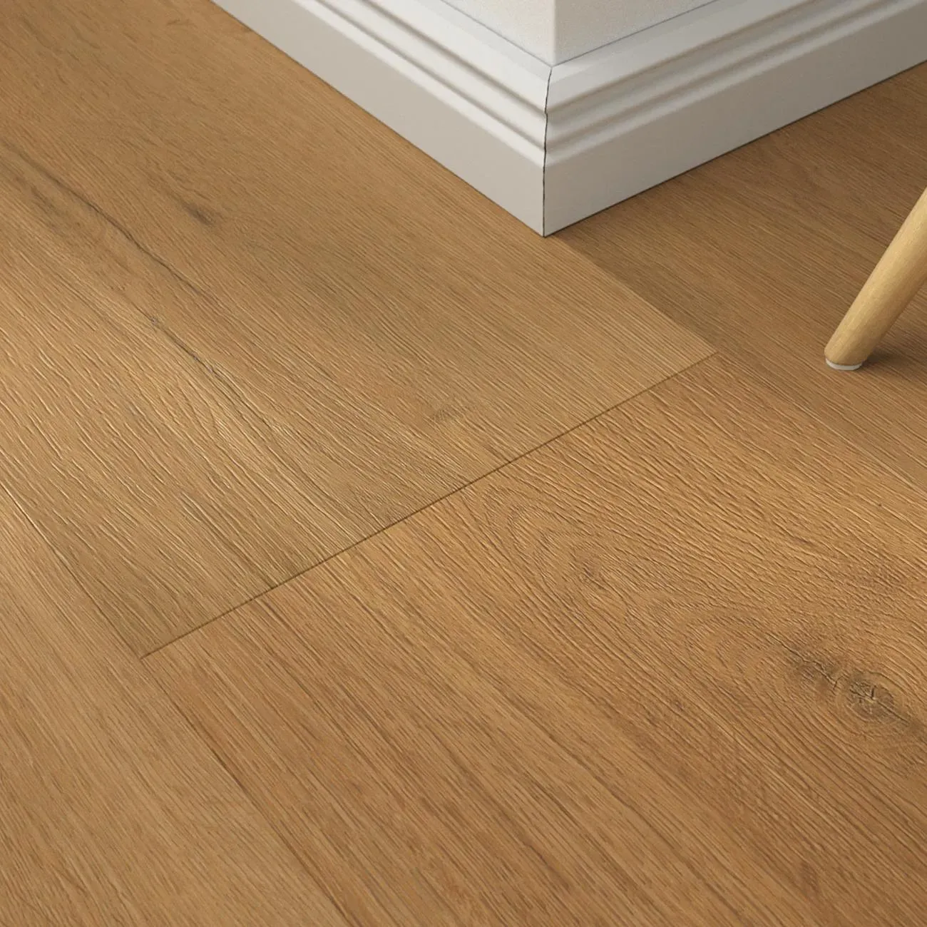 Klick-Vinyl Winewood Oak Caramel – inkl. Dämmung & Fußleisten
