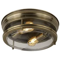 Searchlight Edinburgh 2-flg. E27 36 cm Antik Bronze/Glas