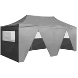 vidaXL Profi-Partyzelt 3 x 6 m inkl. Seitenteile anthrazit