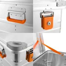 AluBox Aufbewahrungsbox 114 Liter silber 30 cm