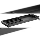 SpeaKa Professional SP-10938492 Untertisch-Schublade 740 mm x 272 mm abschließbar Höhen-Bereich: (max) Schwarz