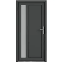 Solid Elements Nebeneingangstür 8003  (98 x 198 cm, DIN Anschlag: Rechts, Anthrazit/Weiß)