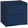 Forte Nachtschrank Alice Springs 49,8 x 41,5 x 47,9 cm Nachtblau