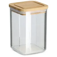 Zeller Present Vorratsdose m. Bambusdeckel, 800 ml, Kunststoff, 10x14.4x10