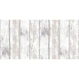 Wow Vliestapete Holz Weiß 10 m x 52 cm