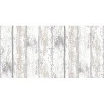 Wow Vliestapete Holz Weiß 10 m x 52 cm