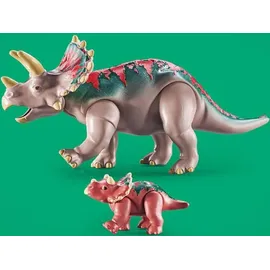 Playmobil Dinos Triceratops mit Jungtier 71821