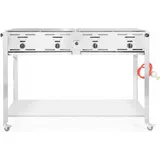 HENDI Quattro Gasgrill, 22000 Watt, mit Druckminderer, mit Gasschlauch