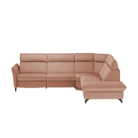 himolla Ecksofa  1926 , rosa/pink , Maße (cm): B: 245 H: 92 T: 278