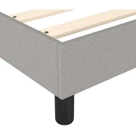 vidaXL Boxspringbett 200 x 200 cm hellgrau