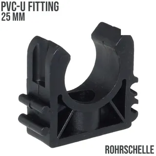 25 mm PVC Klebe Fitting Rohr Schelle Halter Klemme Clip