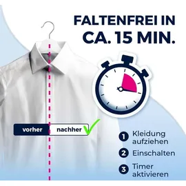 Clean Maxx PRO KOMPAKT Reisebügeleisen schwarz/silber