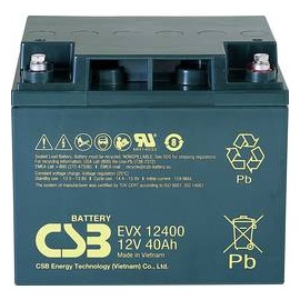CSB Battery EVX 12400 EVX12400-I1 Bleiakku 12V 40Ah Blei-Vlies (AGM) (B x H x T) 197 x 170 x 165mm M