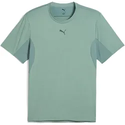 PUMA M CLOUDSPUN SOFT BREATHABLE TEE GREEN MOON HEATHER - L