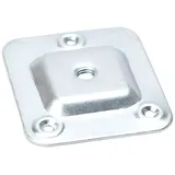 SO-TECH® Möbelfuß 4 Stück Tischbeinverbinder für Möbelbeine mit M8-Gewinde, (4-St), Anschraubplatte mit Bohrlöcher Ø 4 mm