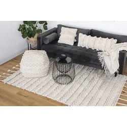 Wollteppich ME GUSTA "Bohist 325", beige (natur), B:160cm H:18mm L:230cm, Wolle, Teppiche