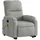 vidaXL Massagesessel mit Aufstehhilfe Polyester 89,5 x 103,5 x 0 cm Hellgrau