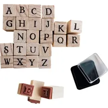 Amscan Stempelset Alphabet A-Z Einschulung mehrfarbig