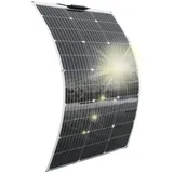 Flexibles 100W Solarpanel für 12V Systeme -  für Balkon & Zelt