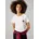 T-Shirt BRULE mit Runhals kleiner Print auf der Brust weiß XS 34