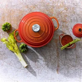 Le Creuset Signature Bräter 24 cm rund kirschrot