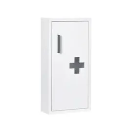 kleankin Medizinschrank-30L x 12B x 60H cm-Weiß - Weiss