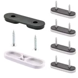 QuickClick Wagner QuickClick® Tandem Kunststoffgleiter Stuhlgleiter 4er-Set zum Anschrauben - 4X Basis + 8X Schraube + 4X Gleitaufsatz austauschbar - Kunststoff Hyper - 39 x 12 mm - Made in DE - 15781800
