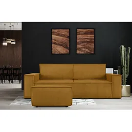 Konsimo Hocker Napi 83 x 45 x 83 cm Gelb