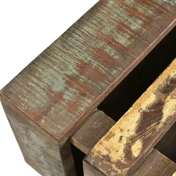 Couchtisch mit 4 Rollen Altholz | vidaXL : Farbe - Braun