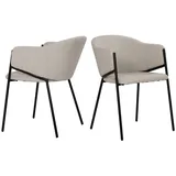 SIT Möbel Armlehnstuhl Polyester beige 2er Set