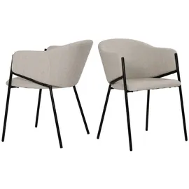 SIT Möbel Armlehnstuhl Polyester beige 2er Set