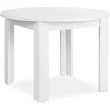 Homestyle4u Esstisch Rund, cm Weiß Holz, - Weiß