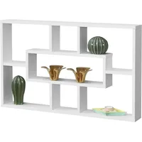 [en.casa] Qinngua Wandregal 77 x 10 x 48 cm Weiß
