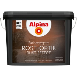 Alpina Innenfarbe Rost-Optik 0,7 l rostbraun und 0,5 l rostorange, glänzend