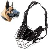 PETCUTE Hund Maulkorb Metall Maulkorb Hundemaulkorb Anti Beißen Bellen Fressen Beisskorb Sicherheit Langlebig Hunde Maulkorb